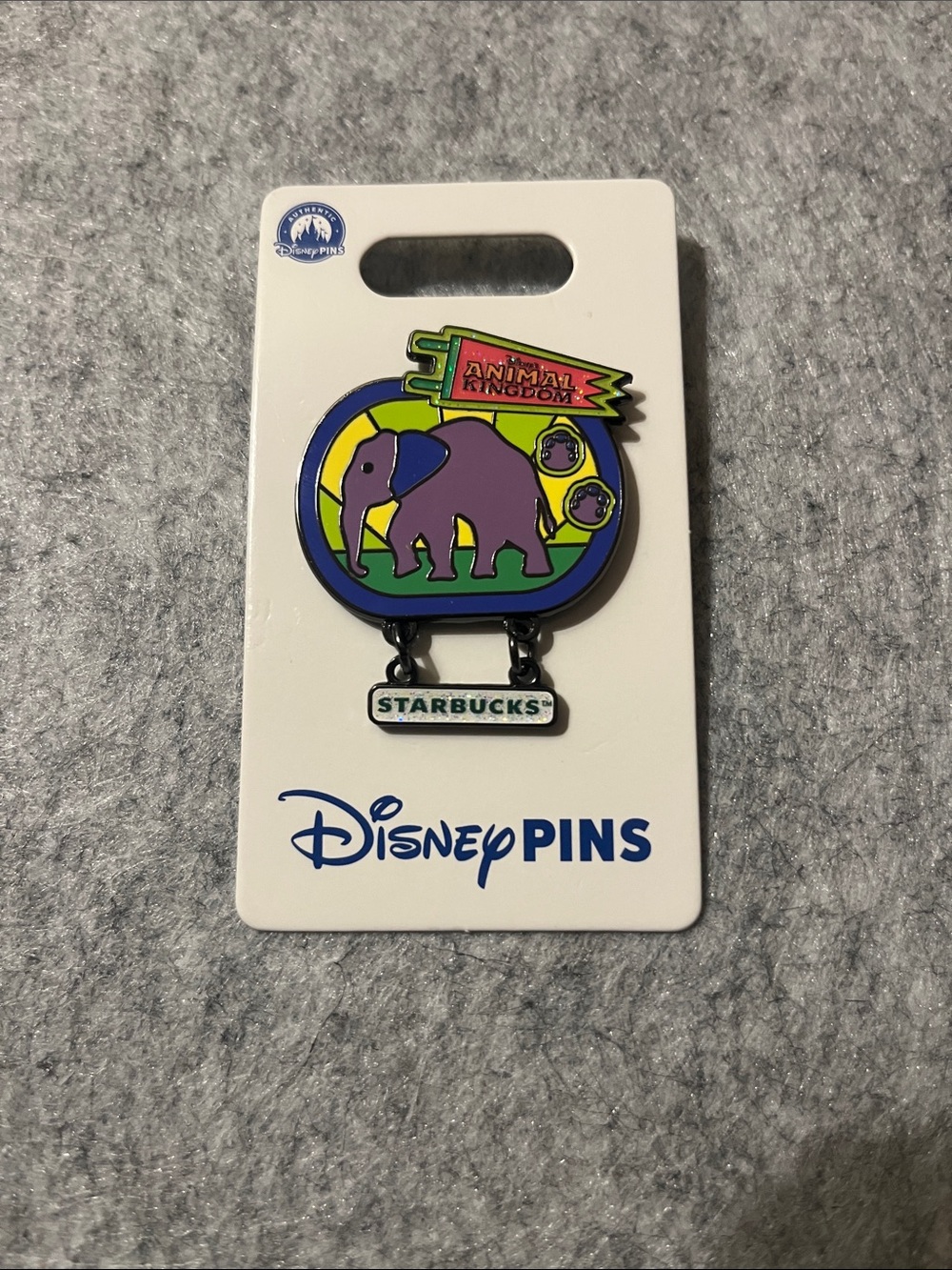 Disney Pins x Starbucks Animal Kingdom Purple Elephant Enamel Pin